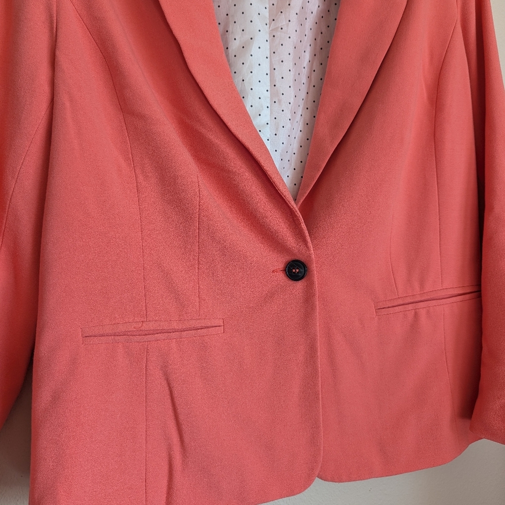 NWOT Kensie Coral Blazer Size L - Picture 2 of 4